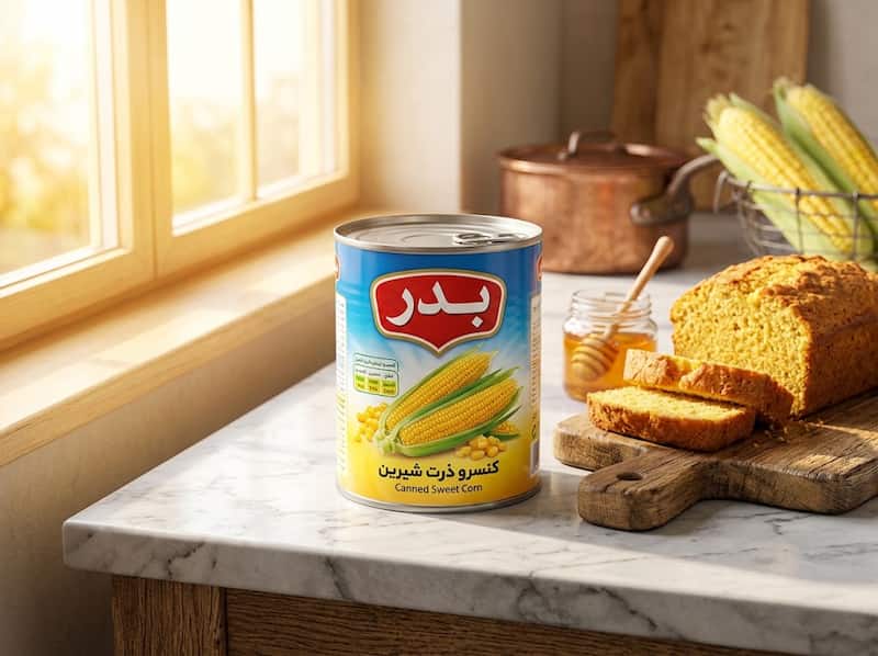 کنسرو ذرت بدر مناسب مصرف خانوادگی و رستورانی